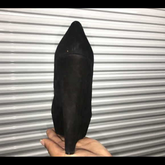 Black Suede Wedges - Picture 2 of 2